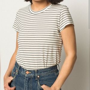 LACUASA Striped Frank Tee size small